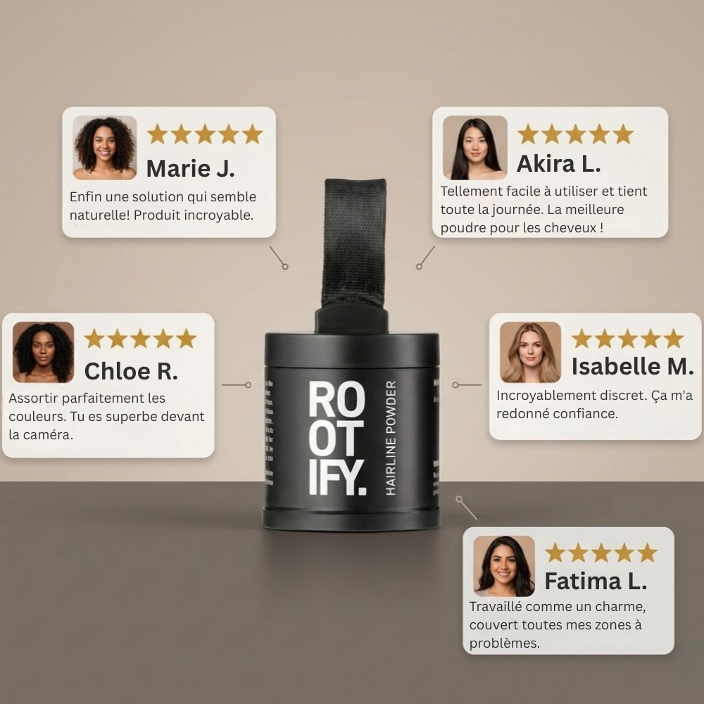 Poudre densifiante pour cheveux ROOTIFY